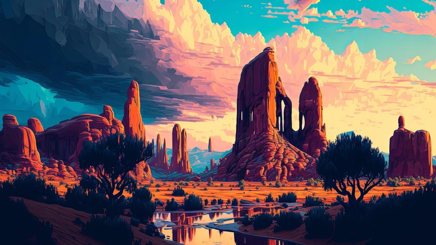 Autumnal Forest Path