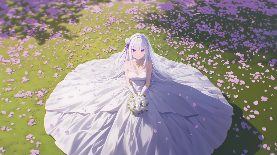 Ethereal Bridal Reverie: A Fantasy Wedding in Blossom