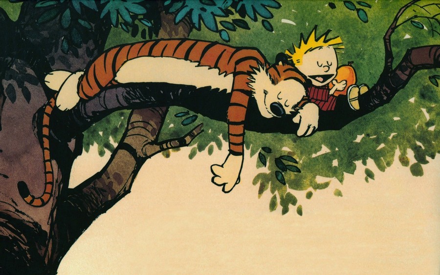 Calvin and Hobbes in the Tree