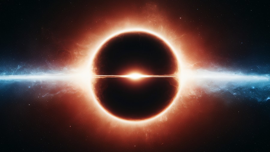 Celestial Eclipse: Cosmic Fusion of Light and Shadow
