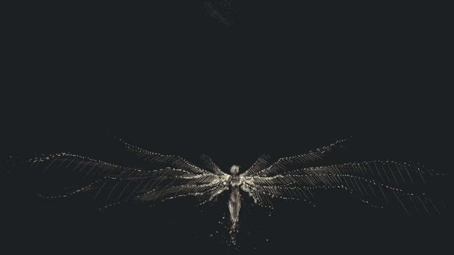 Celestial Enigma: A Luminous Figure Amidst Cosmic Abyss