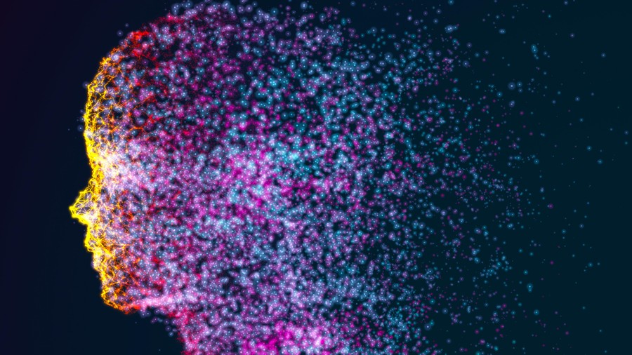 Celestial Glow: A Digital Spectrum in Motion