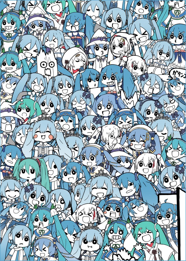 Celestial Swarm: A Fantasy Collage of Animated Characters