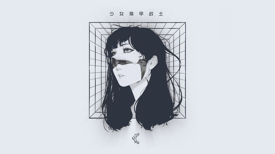 Celestial Tapestry: Edo Elegance in Monochrome Line Art