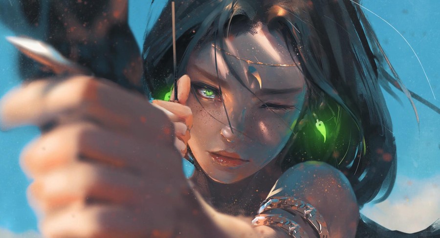 Celestial Warrior of the Sunset