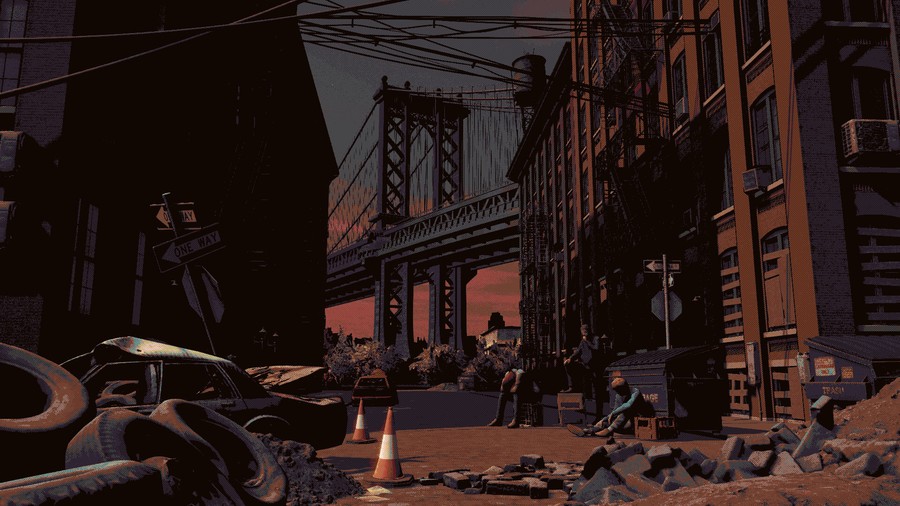 Contrast of Cinders: Enameled Dreamscape at Sundown