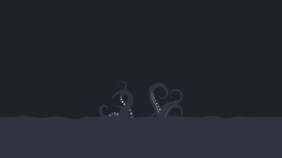 Cosmic Abyss: Abstract Tentacles in the Dark