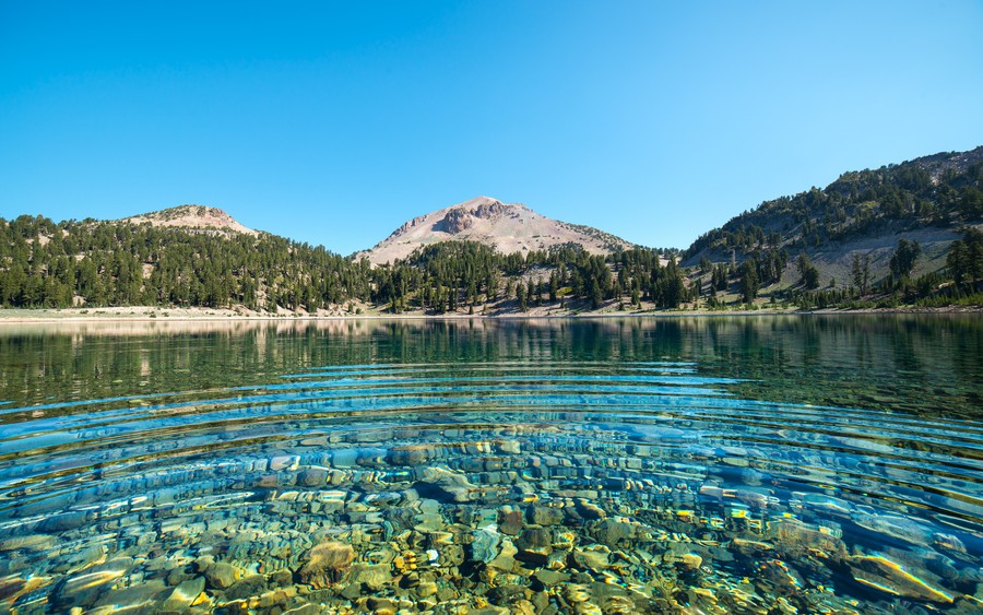 Crystal Clear Mountain Lake: A Serene Escape