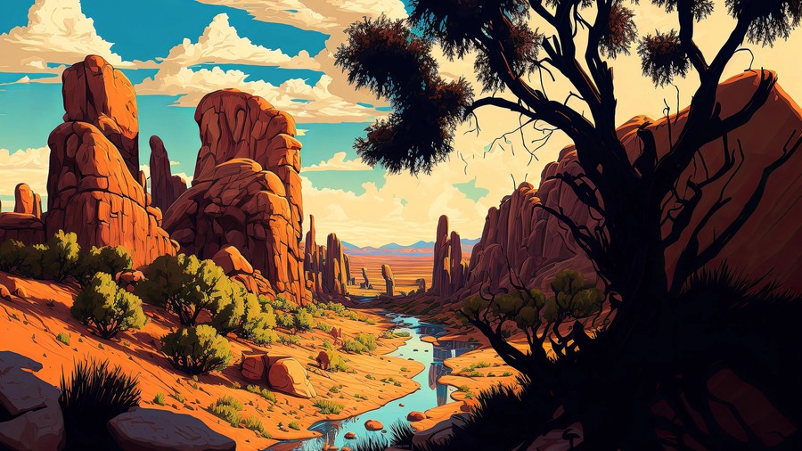 Desert Oasis Dreamscape