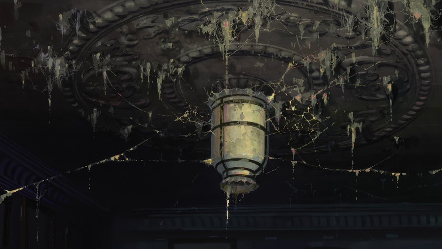 Eerie Elegance: A Haunted Lantern's Glow