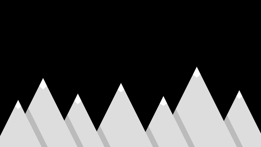 Elegant Minimalist Mountain Silhouettes