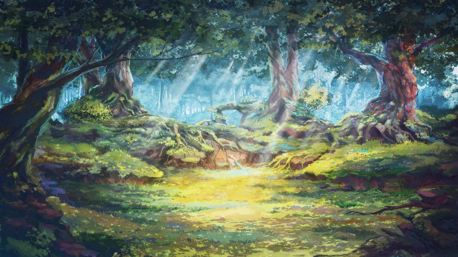 Enchanted Glade: A Whispering Forest of Light