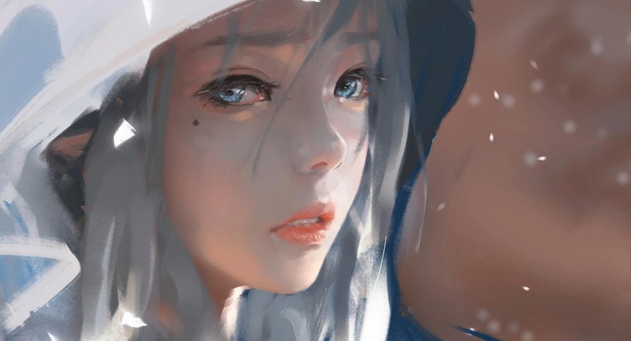 Ethereal Beauty Meets Cosmic Allure: A Digital Portrait of an Otherworldly Woman