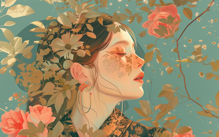 Ethereal Bloom: Whispers of Floral Elegance