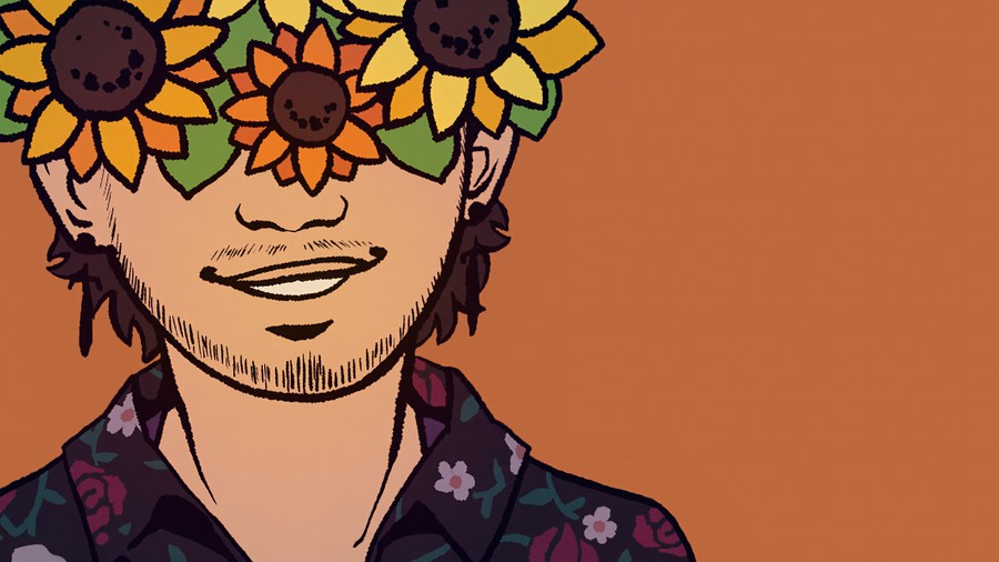 Floral Visage: Aesthetic Flower Crown Portrait