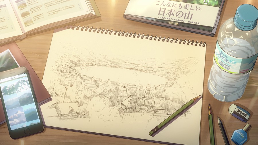 Ink and Pixels: Japanese-Inspired Landscape Sketchbook Amidst Creative Chaos