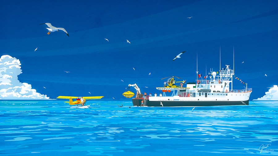 Serene Skies Over Maritime Adventures