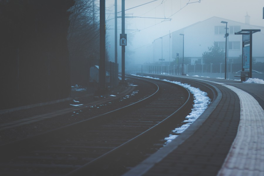 Misty Tracks and Winter Visions: A Serene Railway Haven