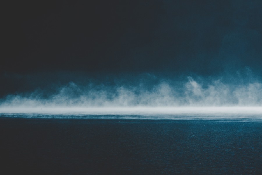 Mystic Horizon: Serene Seascape at Dusk