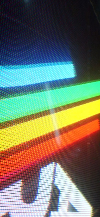 Neon Pulse: A Digital Rainbow Abstraction in Cyberpunk Style