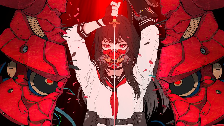 Neon Samurai: Cyber Clash in the Digital Age