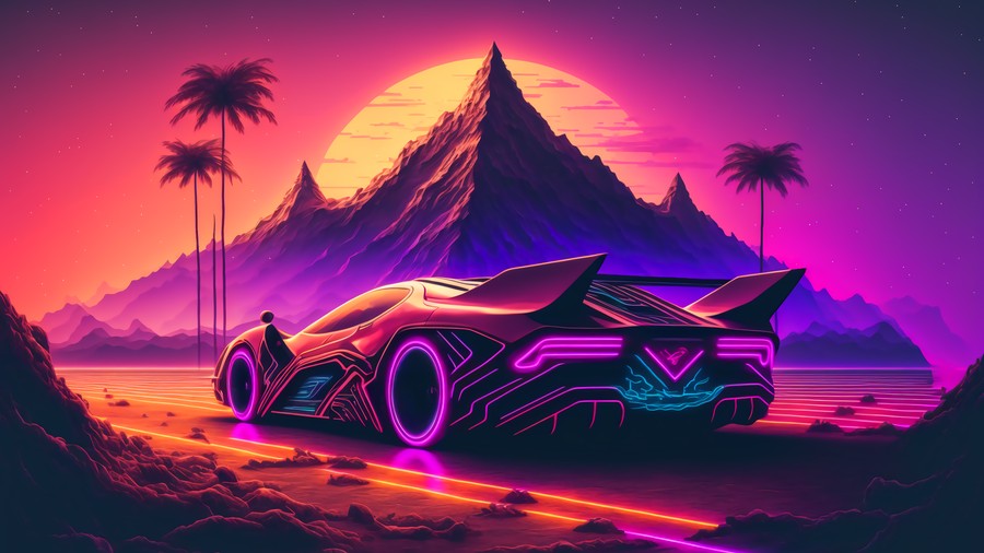 Neon Sunset Ride