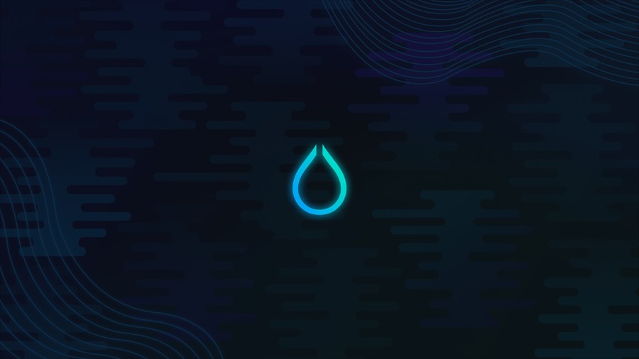 Neon Teardrop: Abstract Digital Dreamscape