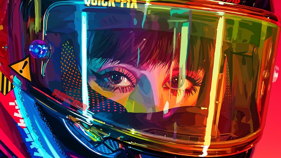 Neon Velocity: Anime Racer's Glow