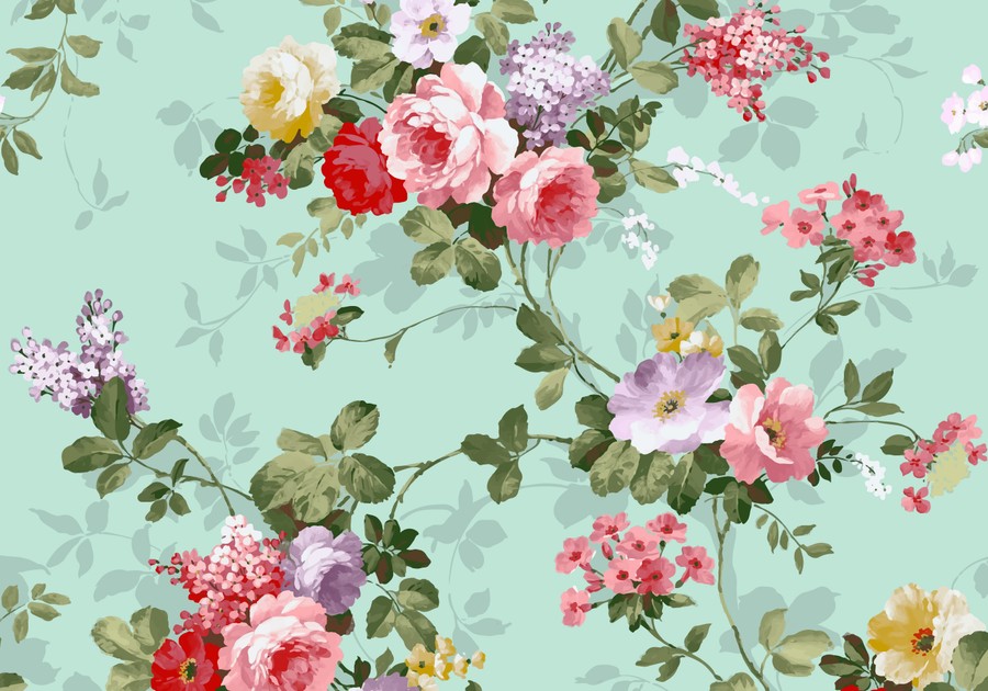 Pastel Serenity: Bloom of Grace in Ethereal Garden Wallpaper