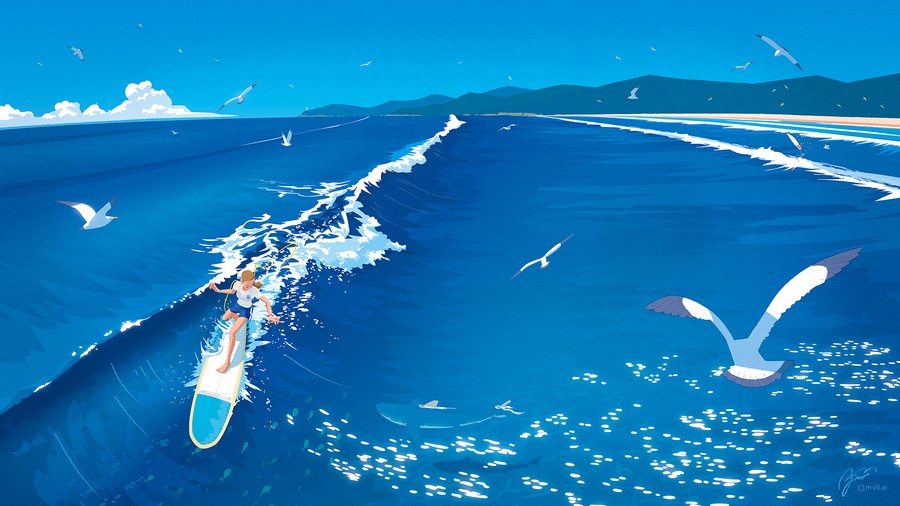 Riding the Turquoise Horizon