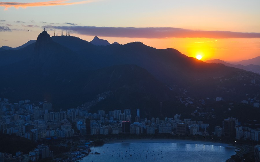 Rio Sunset Silhouette