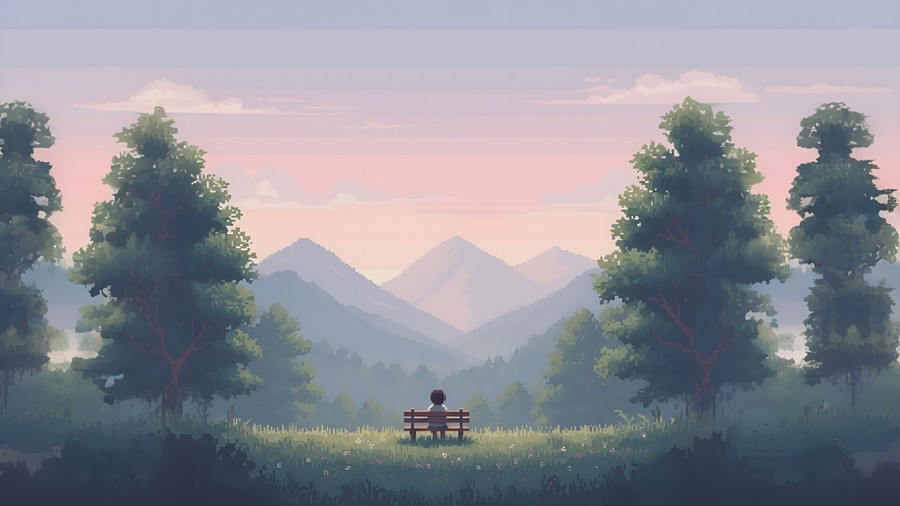 Serene Valley at Dusk