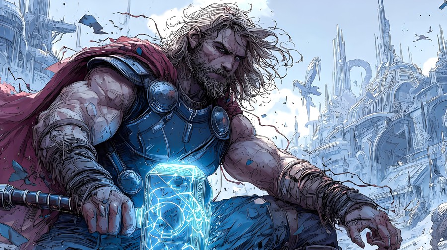 Stormbringer's Last Stand: Ragnarok's Fury Amidst Ashes