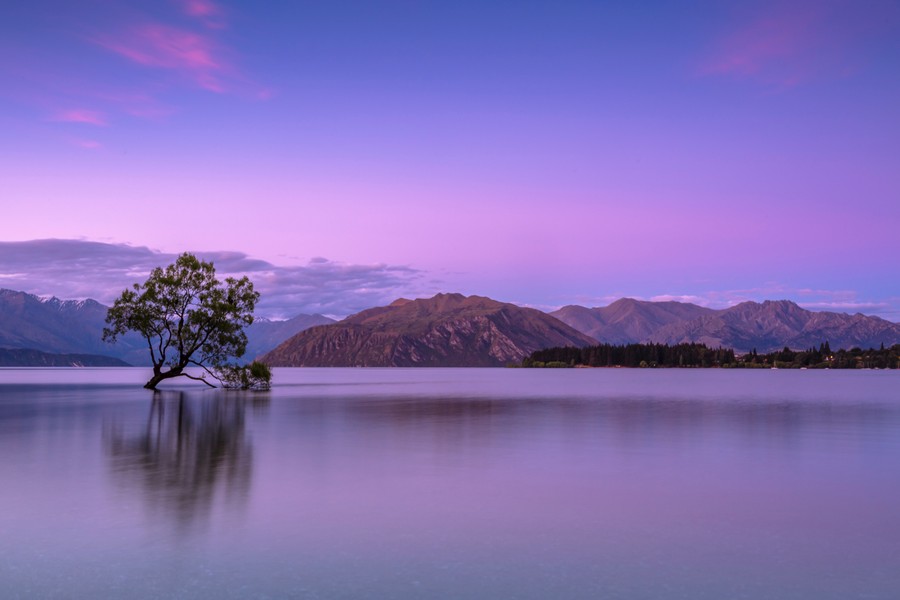 Twilight's Reflection: Solitude by the Lake