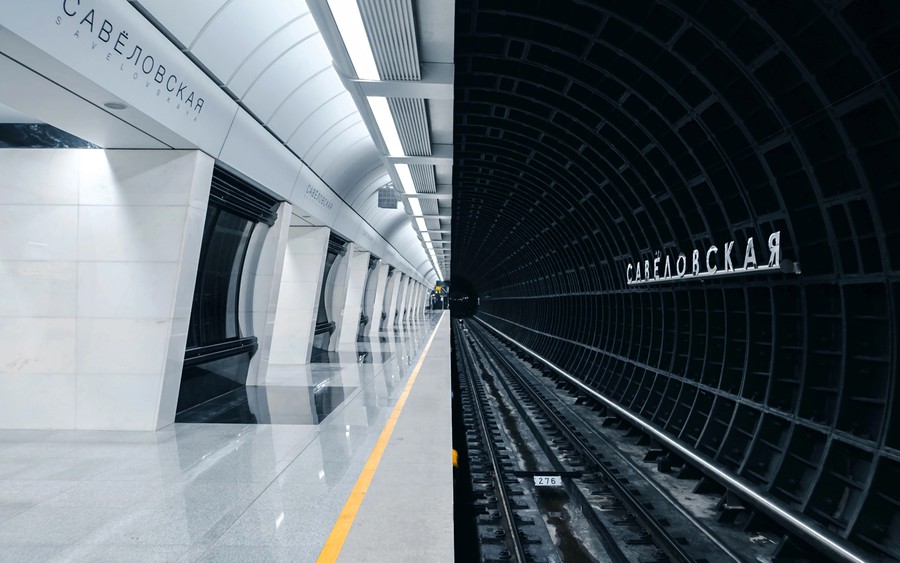 Urban Divide: Metro Tunnel Contrast