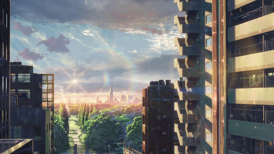 Urban Sunrise Reverie: Where Architecture Meets Celestial Harmony