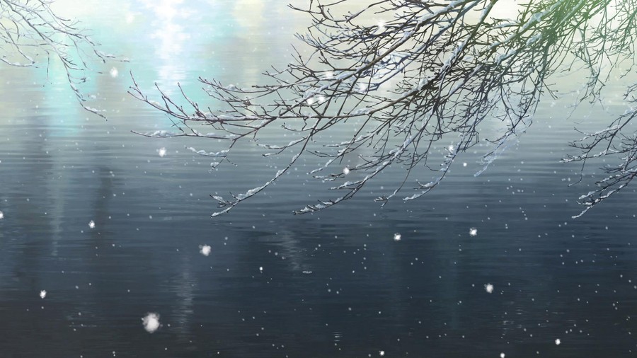 Whispers of Winter: A Serene Snowfall Scene