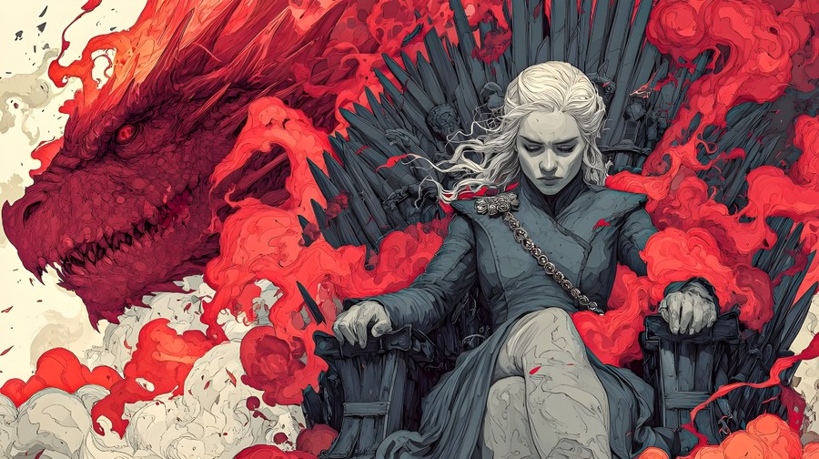 Winterfell's Iron Throne: Daenerys and Drogon