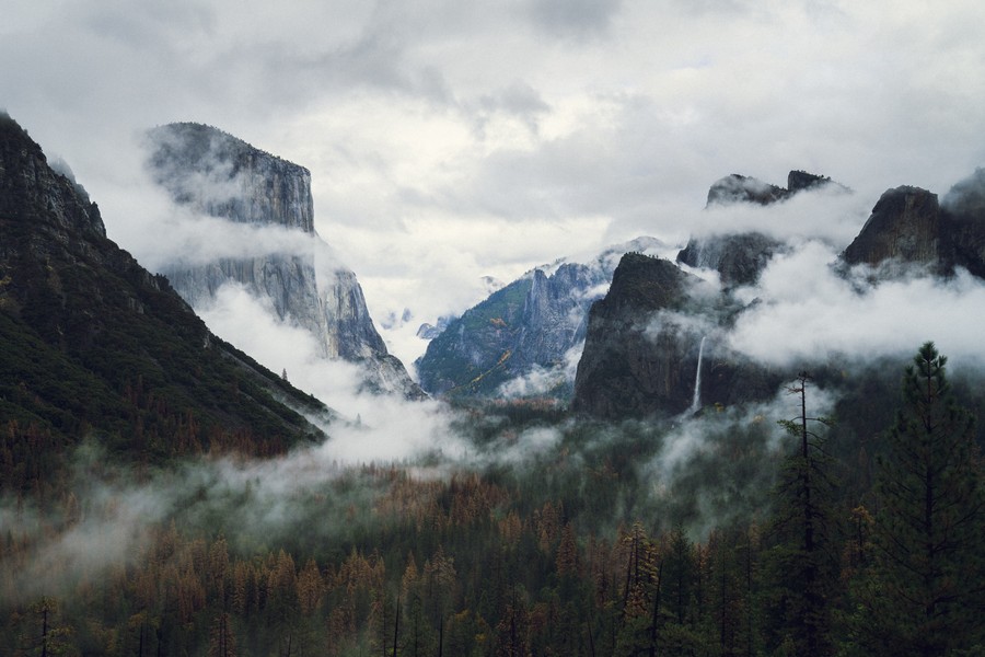 Yosemite Valley in the Mist