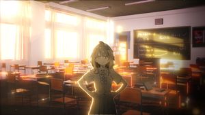 Academic Elegance: Anime Confidence - 可爱壁纸