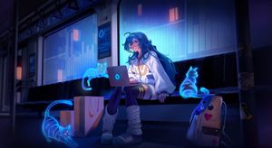 Anime Sci-Fi Fantasy - Studious Glow - Fondo de pantalla lindo
