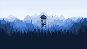 Blue Mountain Watchtower - かわいい壁紙