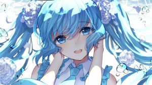 Celestial Bubbles: A Pastel Dream in Anime Illustration - Cute Wallpaper