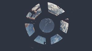 Celestial Vantage: Orbital Perspective of Earth from a Space Station - Cute Wallpaper