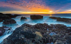 Coastal Sunset Serenity - خلفية لطيفة