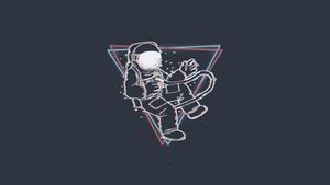 Cosmic Orbit: Astronaut in Stellar Harmony - Fondo de pantalla lindo