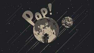 Cosmic Surprise: Pop! in the Stars - Cute Wallpaper
