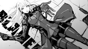 Neon Shadows: Cybernetic Warrior in a Futuristic Noir Universe - かわいい壁紙