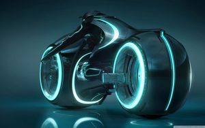 Cyberpunk Velocity: Neon-Powered Futuristic Motorcycle - 可爱壁纸