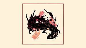 Enigmatic Celestial Whimsy: Abstract Creature Amidst Translucent Forms - かわいい壁紙